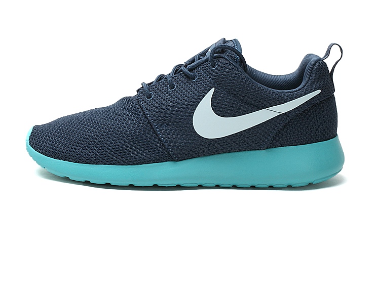 Nike Roshe Running Chaussures Hommes En Bleu Fonce